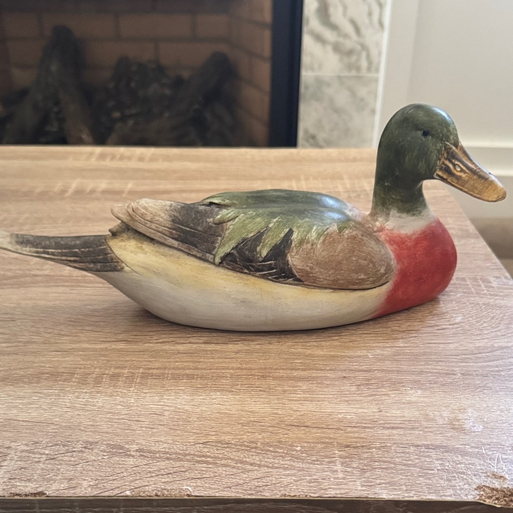 Vintage Hand-Painted Mallard Duck
